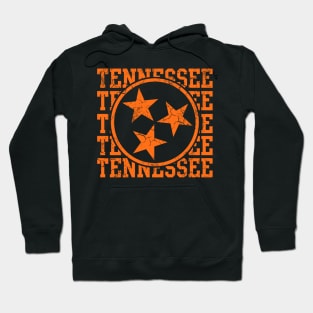 Tennessee State Flag Distressed Graphic Hoodie